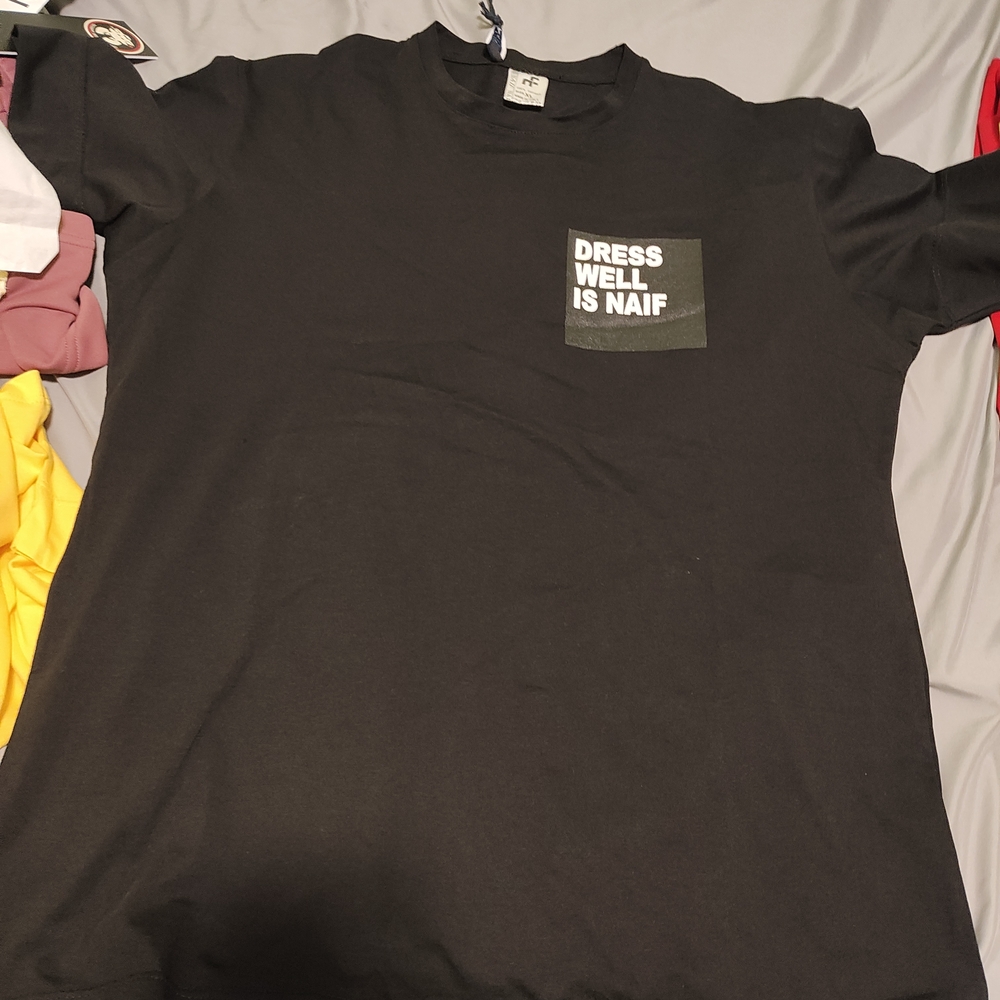 NAIF Black Graphic Tee